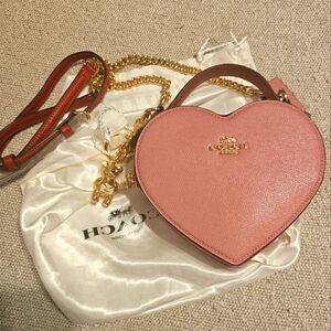 Coach Pink Heart-Shaped Women's Bag